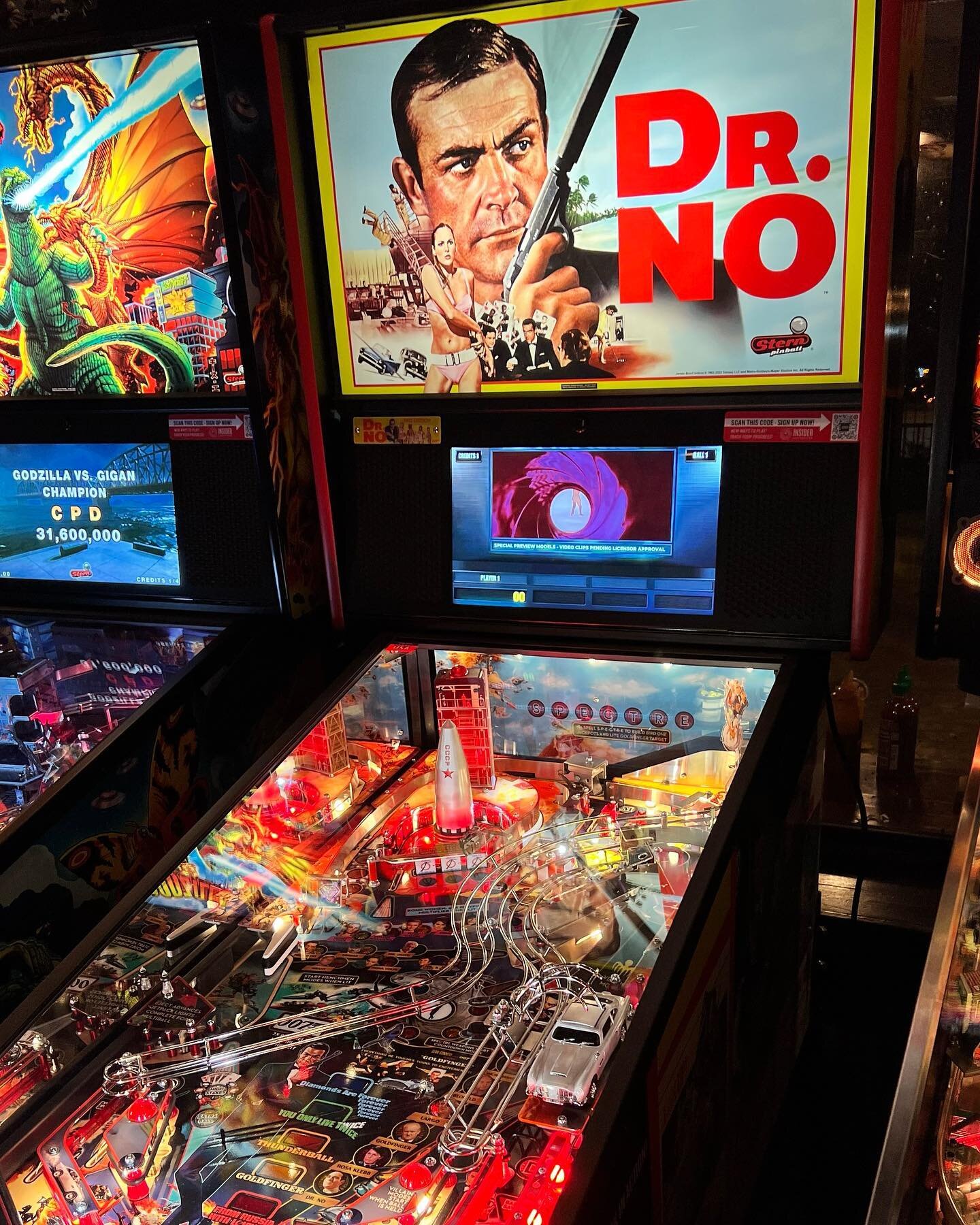 Just landed y&rsquo;all! #007pinball #atlantapinball #nerdbar