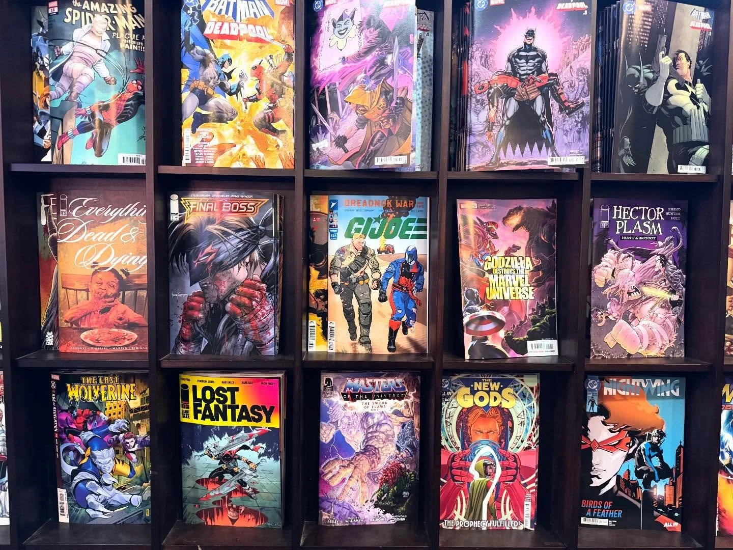 Still our favorite day of the week. It&rsquo;s New Comic Book Day !!! We offer subscription services for folks looking for books on a weekly or monthly basis w/ discounts and our unyielding admiration. #nerdbar #newcomicbookday #ncbd