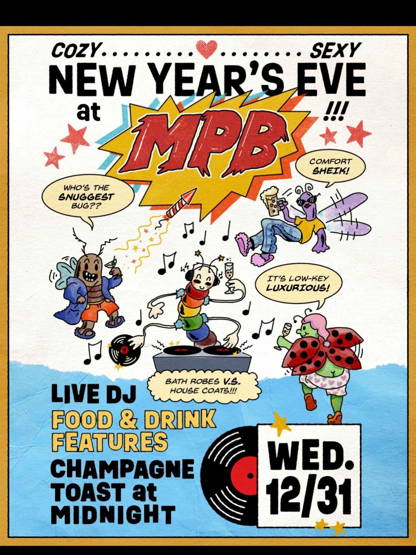 Join us for a cozy/sexy/low key sheik New Year&rsquo;s Eve party!!! We will have a red carpet for you to prove who is the snuggest bug ON the rug!! Music, dancing , toasting! #atlantanye