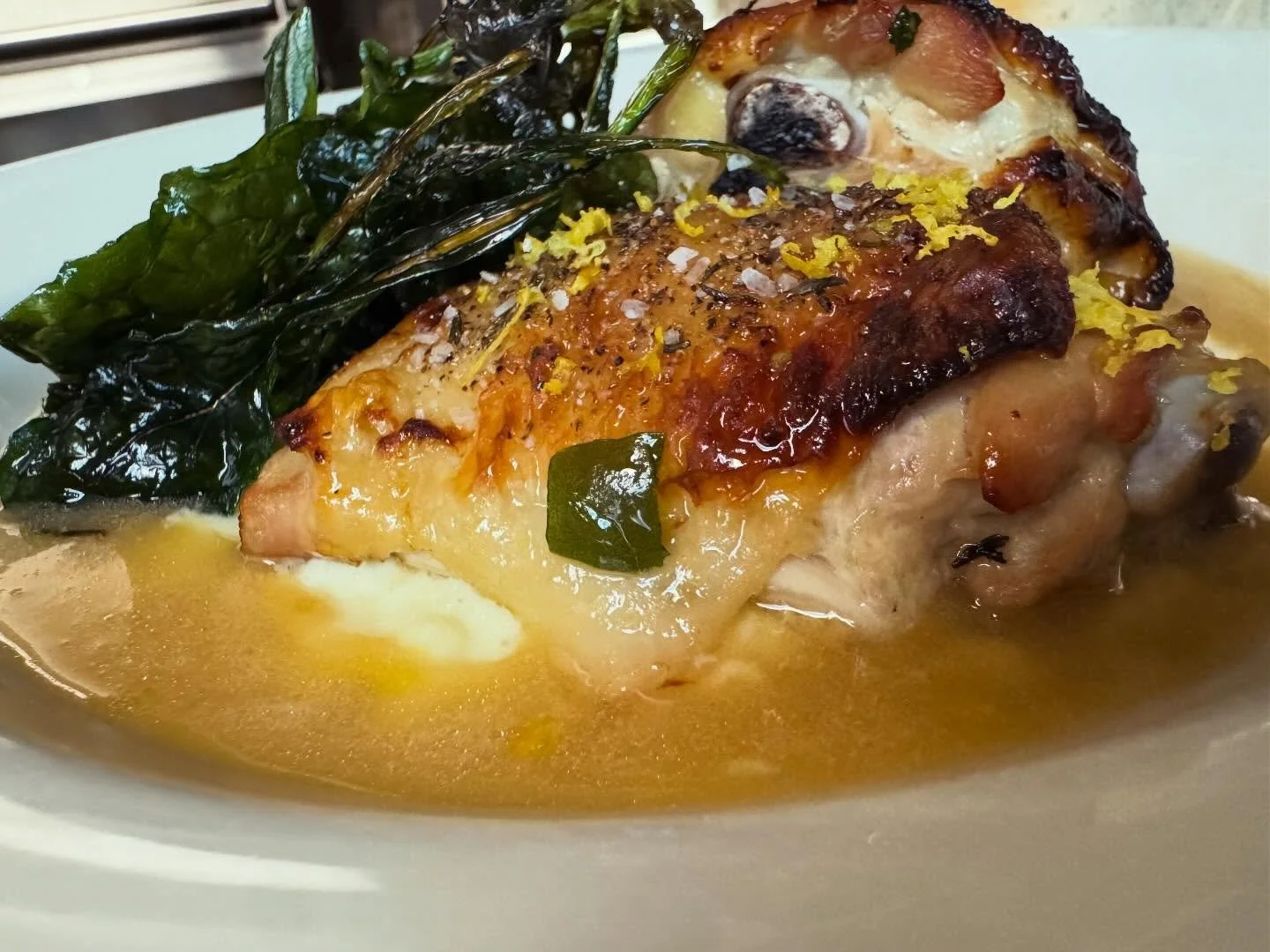 Sunday night means Roasted Chicken w/ whipped cauliflower!!! Come by and getcha a plate! #nerdbar #sundaysupper