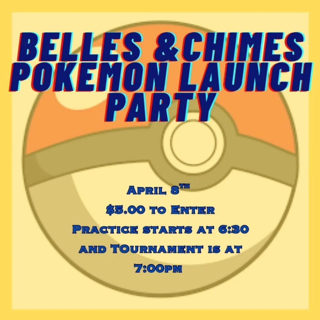 Gotta catch this one.. Belles &amp; Chimes launch parry coming up! #nerdbar #pokemonpinball #atlantapinball