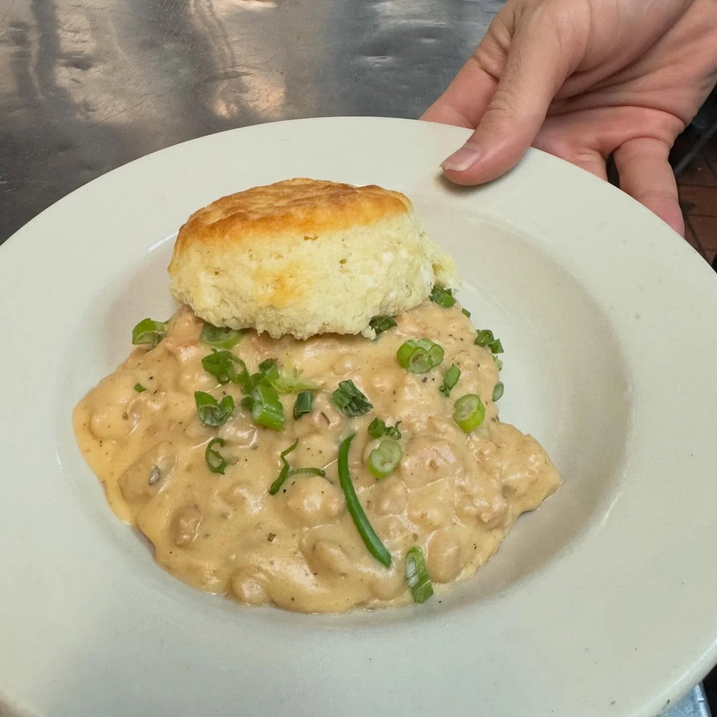 Biscuits &amp; Gravy!! Available today- come get &lsquo;em while we got &lsquo;em! Brunch every Saturday and Sunday 11am-3pm. #brunchybrunch #atlantabrunch #biscuitsandgravy