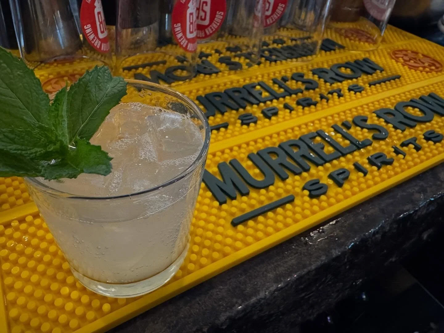 Come by for delicious cocktails from @murrellsrowspirits and food feature from us- grilled sausage and potato salad with curry dijonnaise! All@proceeds go to @project_pinball_charity #nerdbar