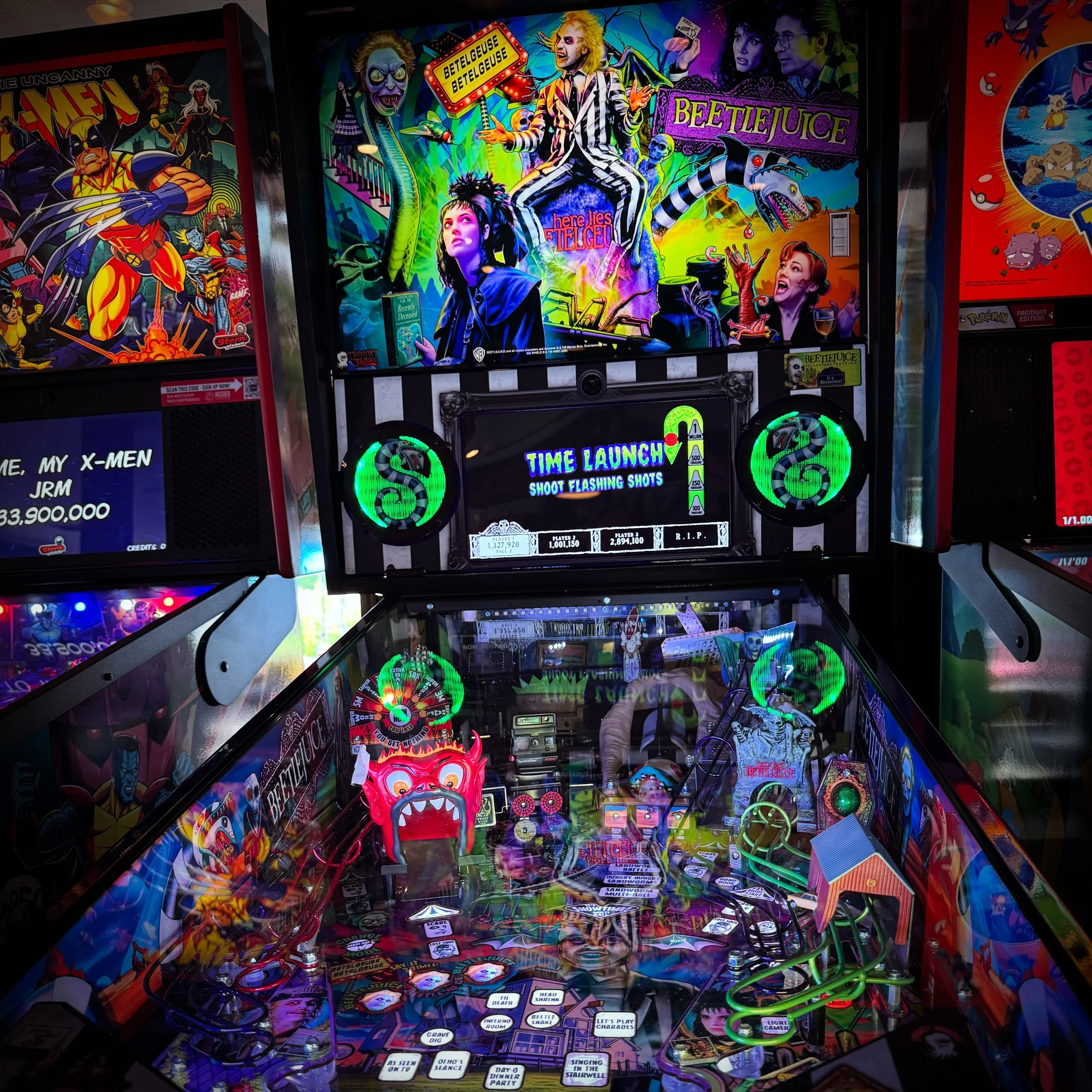 Come by for a round or two of the new new. #beetlegeuse #nerdbar #atlantapinball