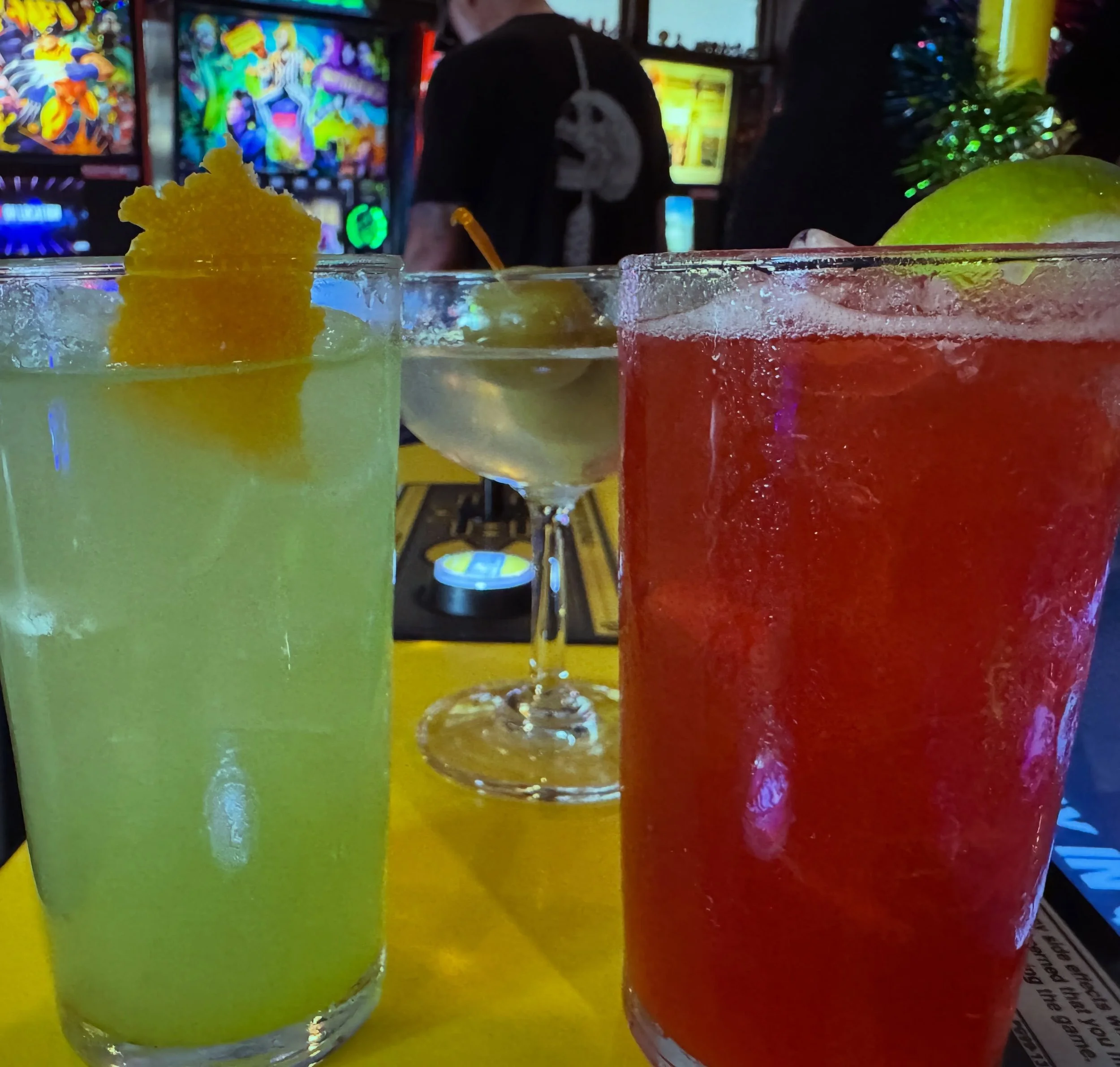 Cocktails and video games. Come through tonight for a bit of both! #nerdbar