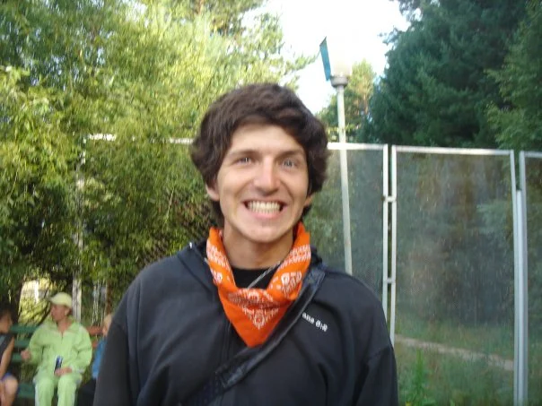 Photo from 2006 Trip to Russia. Look at that hair!