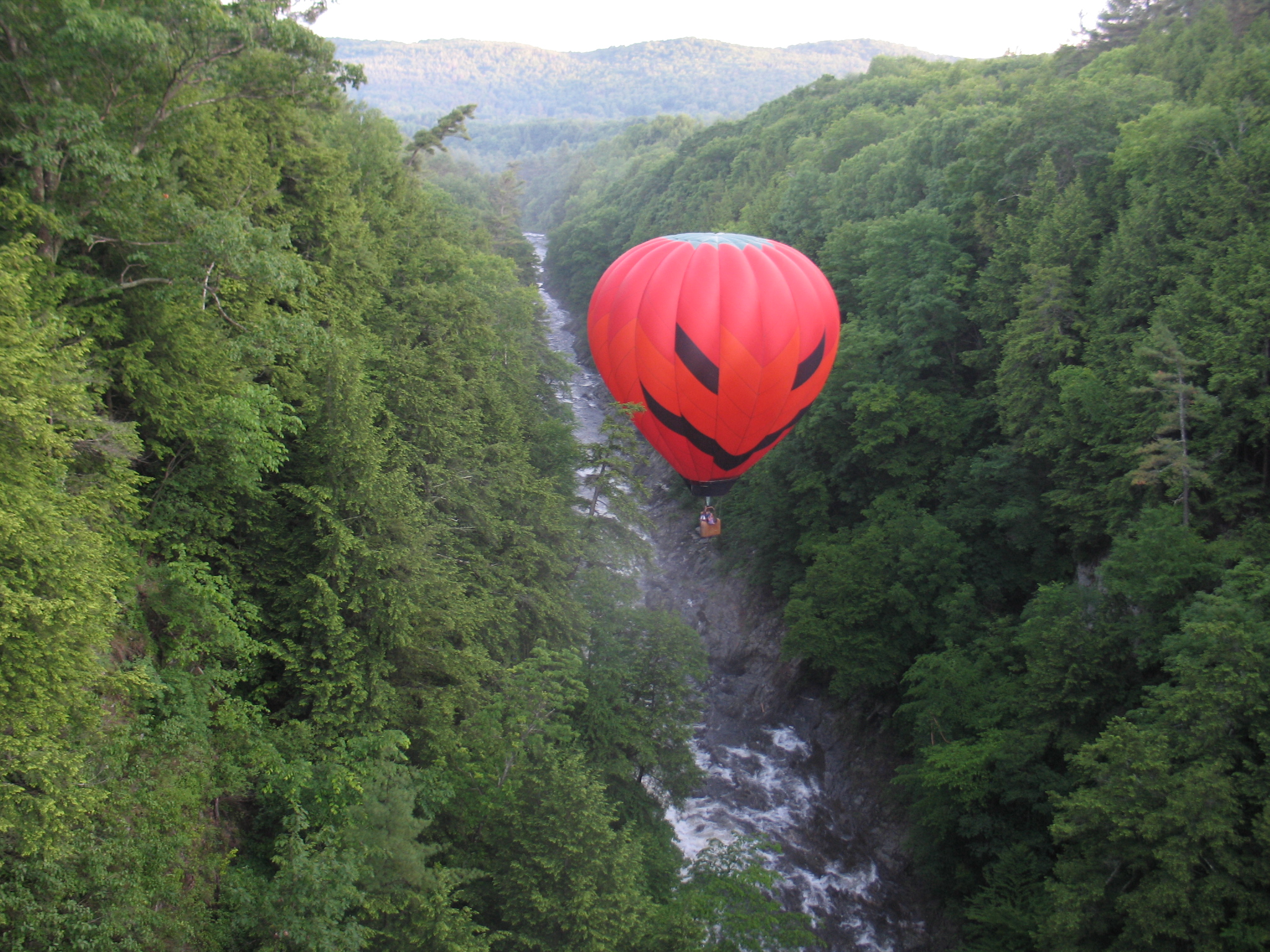  Jackie Flying in the Quechee Gorge 