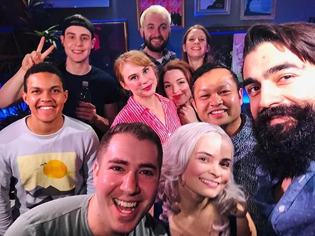 Smiles smiles smiles! Grateful for these humans! Yesterday&rsquo;s show/stream was so much fun! 💜 
@thepixelplayhouse