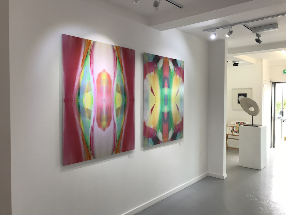 Oracle (left) and Premonition (Right) installed at Circle Contemporary