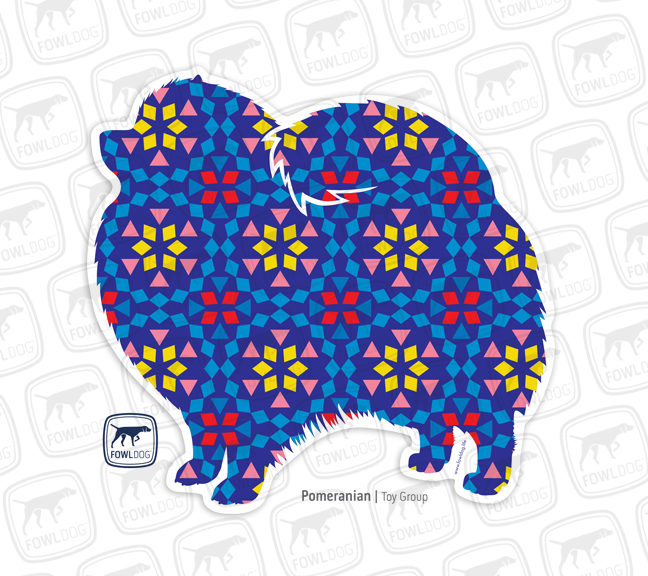 pom dog pomeranian gift vinyl sticker car window dog mom toy breed