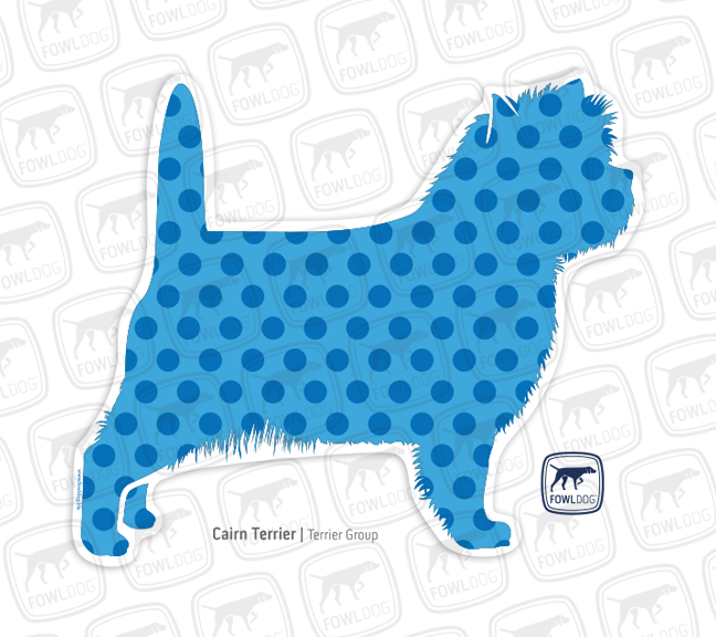 cairn terrier window sticker decal