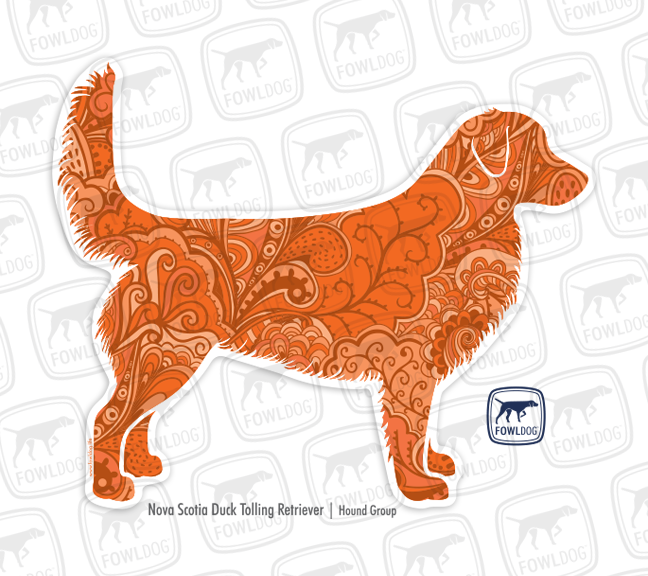 Nova Scotia Duck tolling retriever dog breed gift merchandise breed specific toller sticker prize sporting group dog breed