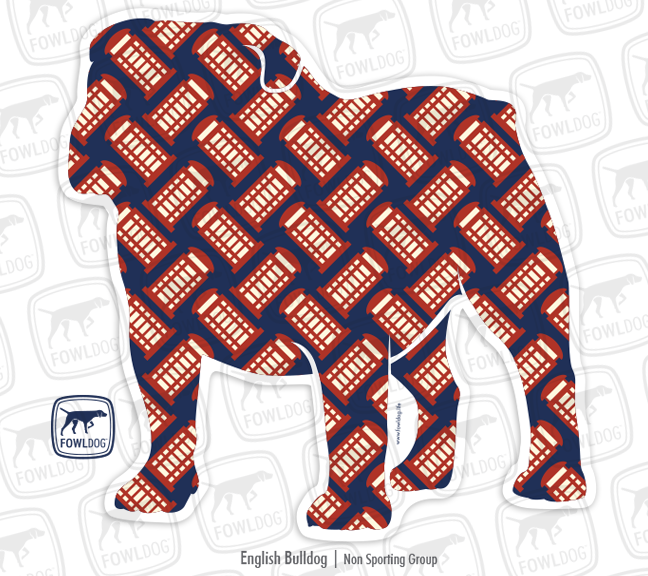 bully breed english bulldog item merchandise gift pattern sticker