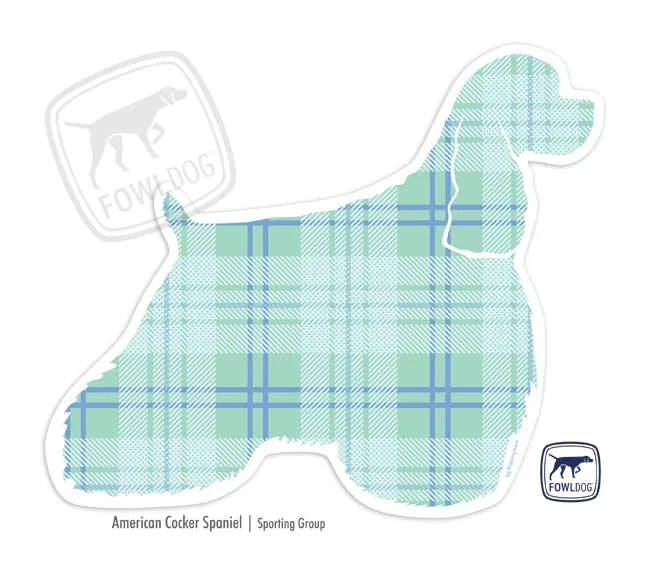 Sporting breed cocker spaniel vinyl sticker laptop color patterns best sticker Fowl Dog