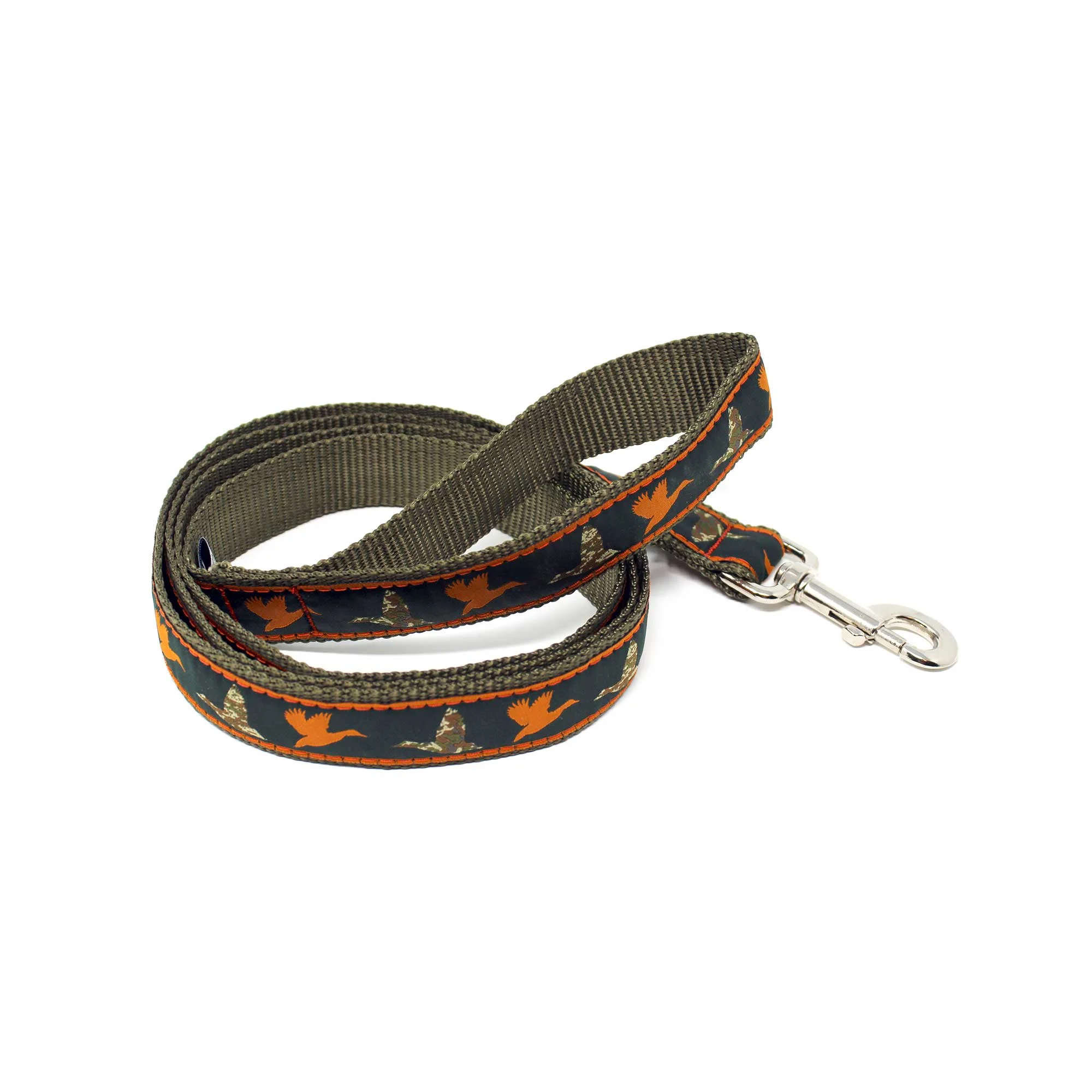 Fowl Dog Ribbon Leash Ducks Camo made in USA