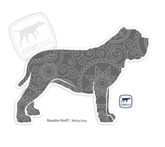 Neo neapolitan mastiff car window Sticker Decal giant dog breed gift merchandise