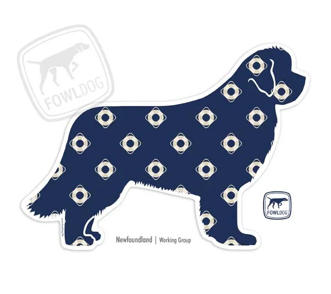 Newfi vinyl decal Newfoundland car window sticker