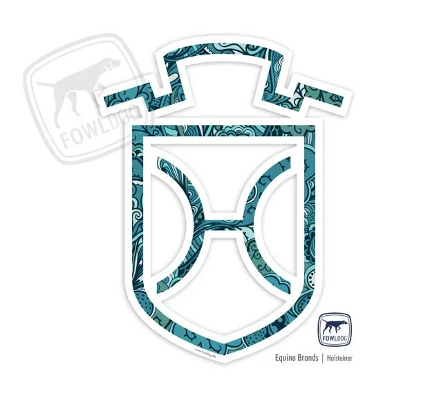 Holsteiner Brand Decal sticker Fowl Dog Equestrian Equine Brand