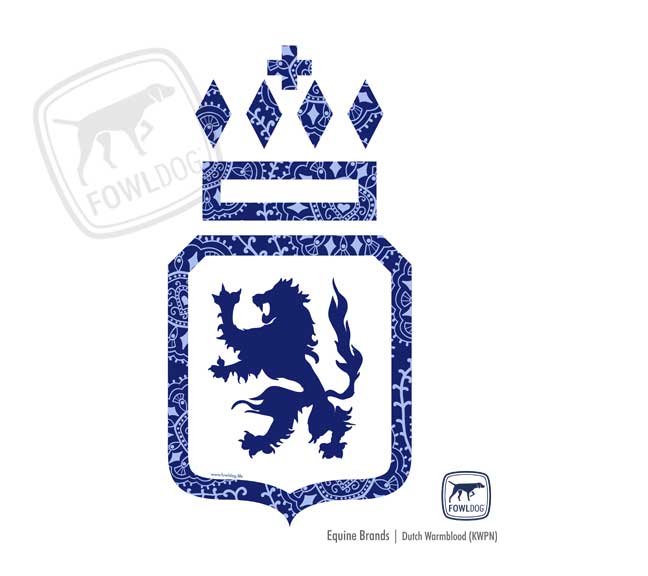 KWPN Brand Decal Dutch Warmblood car tack box sticker