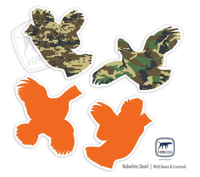 Upland Game Bobwhite decal sticker camo hunter