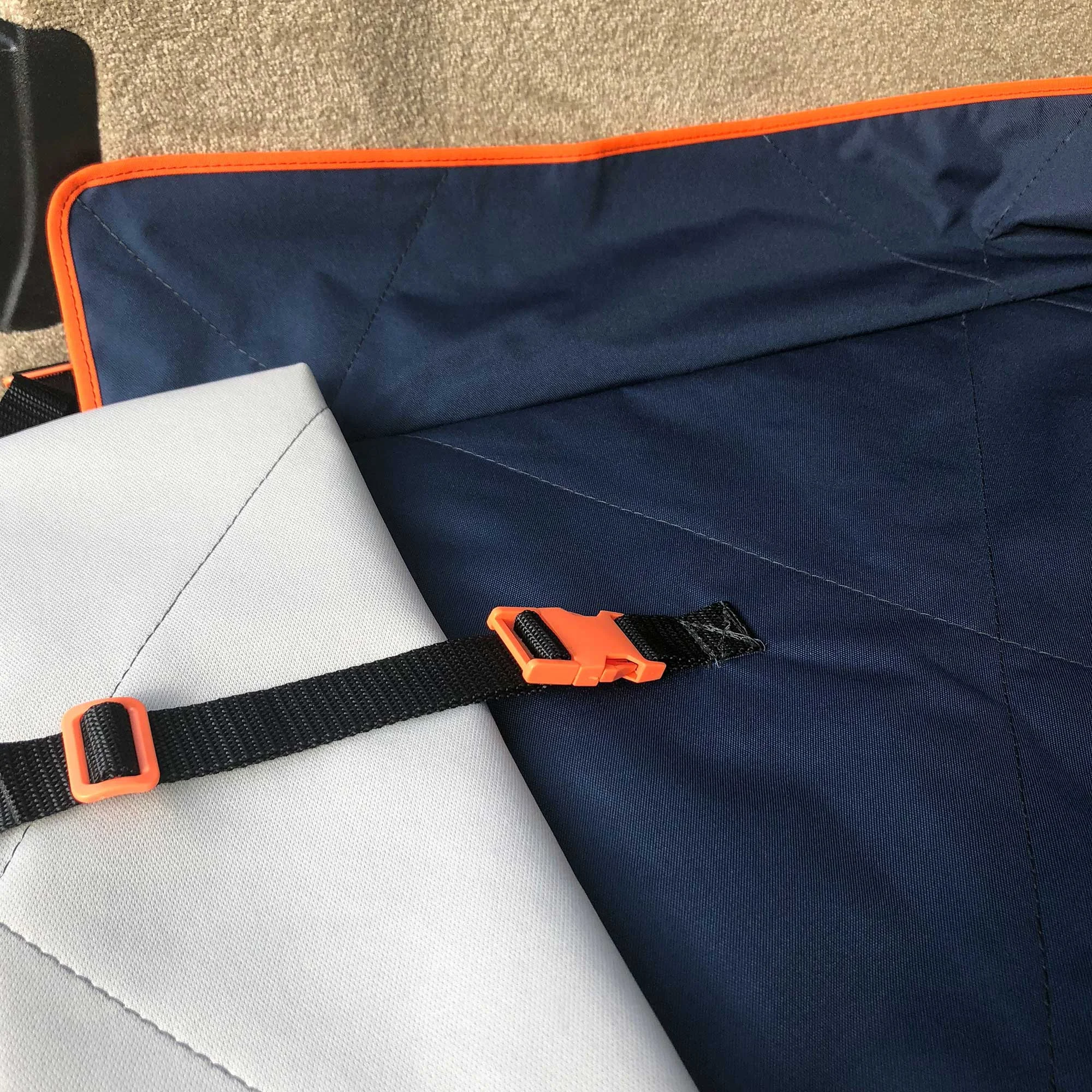 Navy Cargo Liner for Dogs protect car interior travel made in usa