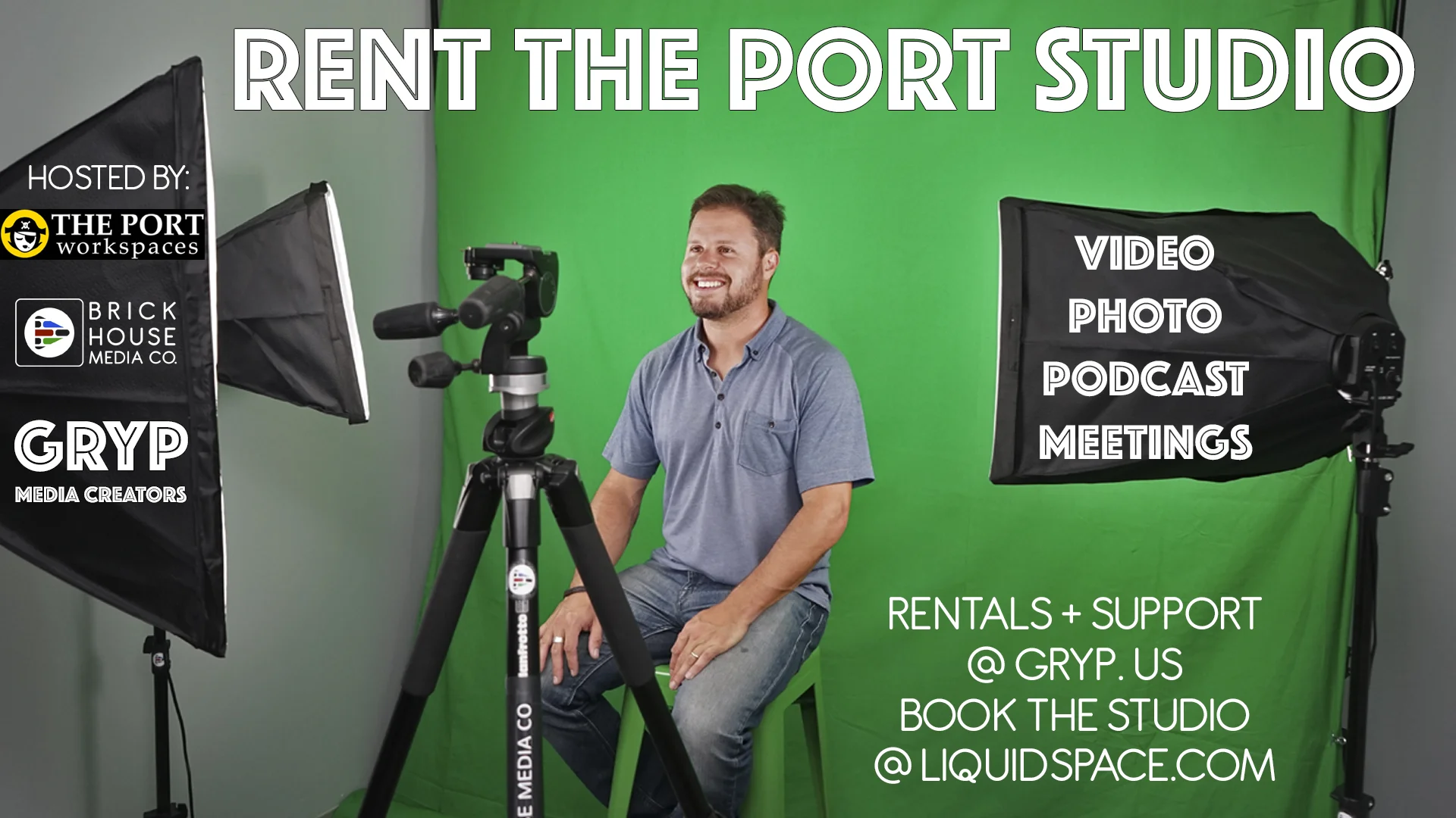 Gryp Media Creators - Port Studio ad for the Oakland co-working space! 
