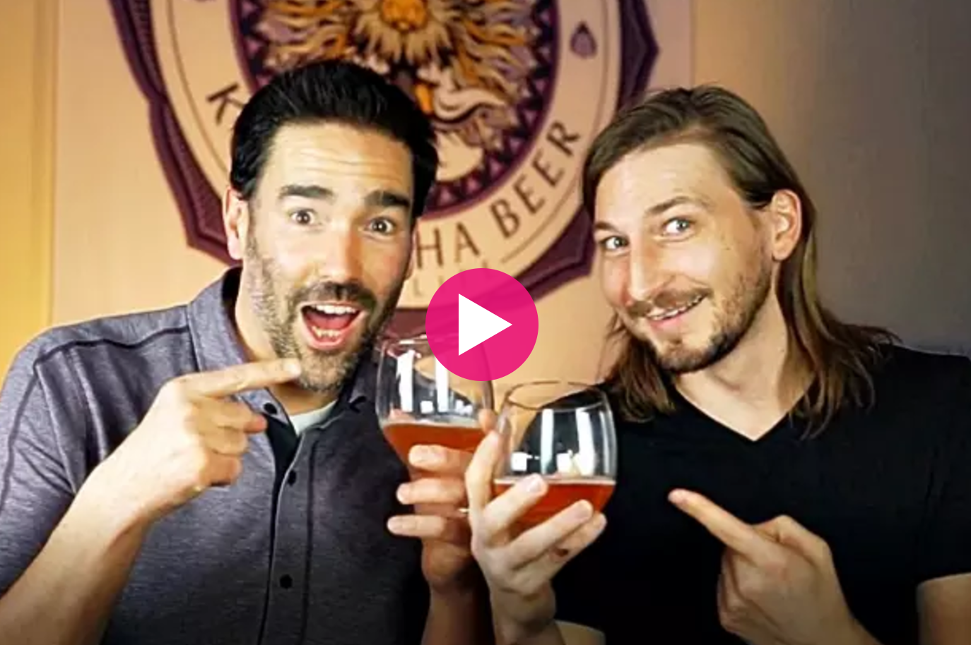 Tommy + Joshua, founders Dr Hops Kombucha Beer - Creators of healthy probiotic Kombucha alcoholic drink (Crowdfunding on Indiegogo)