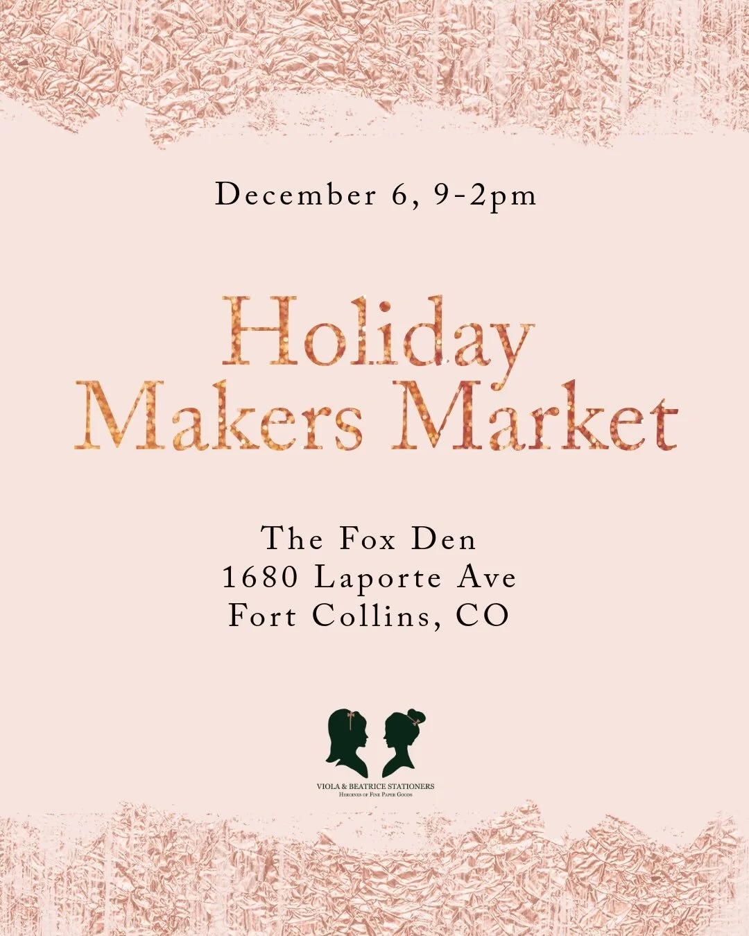 Come check out @nowastecafe_foxden this Saturday, Dec 6th, 9-2. We have great stocking stuffers, gifts, and cards to start and finish you&rsquo;re holiday shopping lists. 🎁