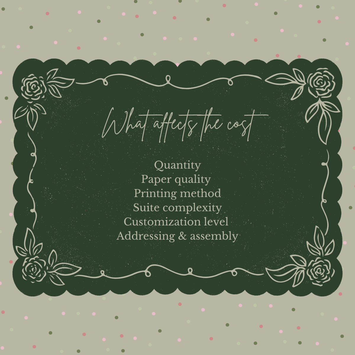 Wedding Invitation Budget Breakdown
