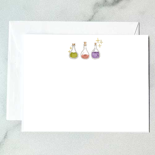 Potion Bottles Note Card