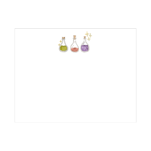 illustrated potion bottles designed by Viola and Beatrice Stationers