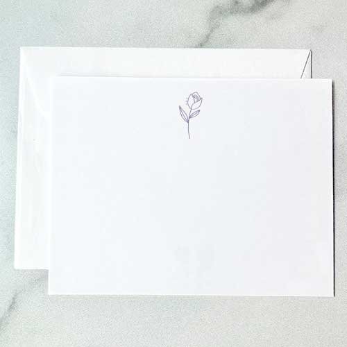 Rose Icon Note Card