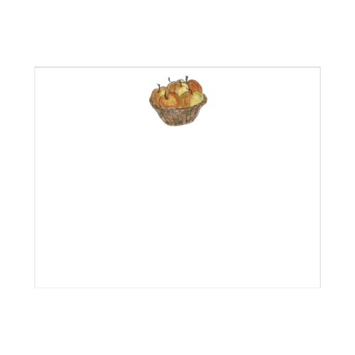 illustrated Basket of Apples designed by Viola and Beatrice Stationers