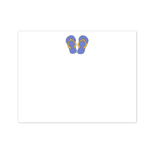 illustrated flip flops designed by Viola and Beatrice Stationers