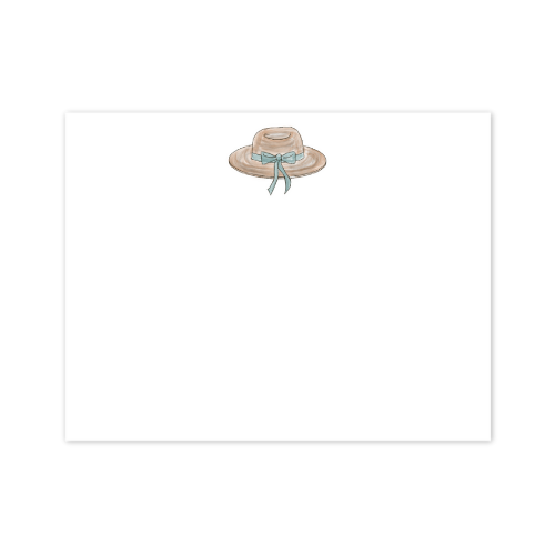 illustrated straw sun hat designed by Viola and Beatrice Stationers.