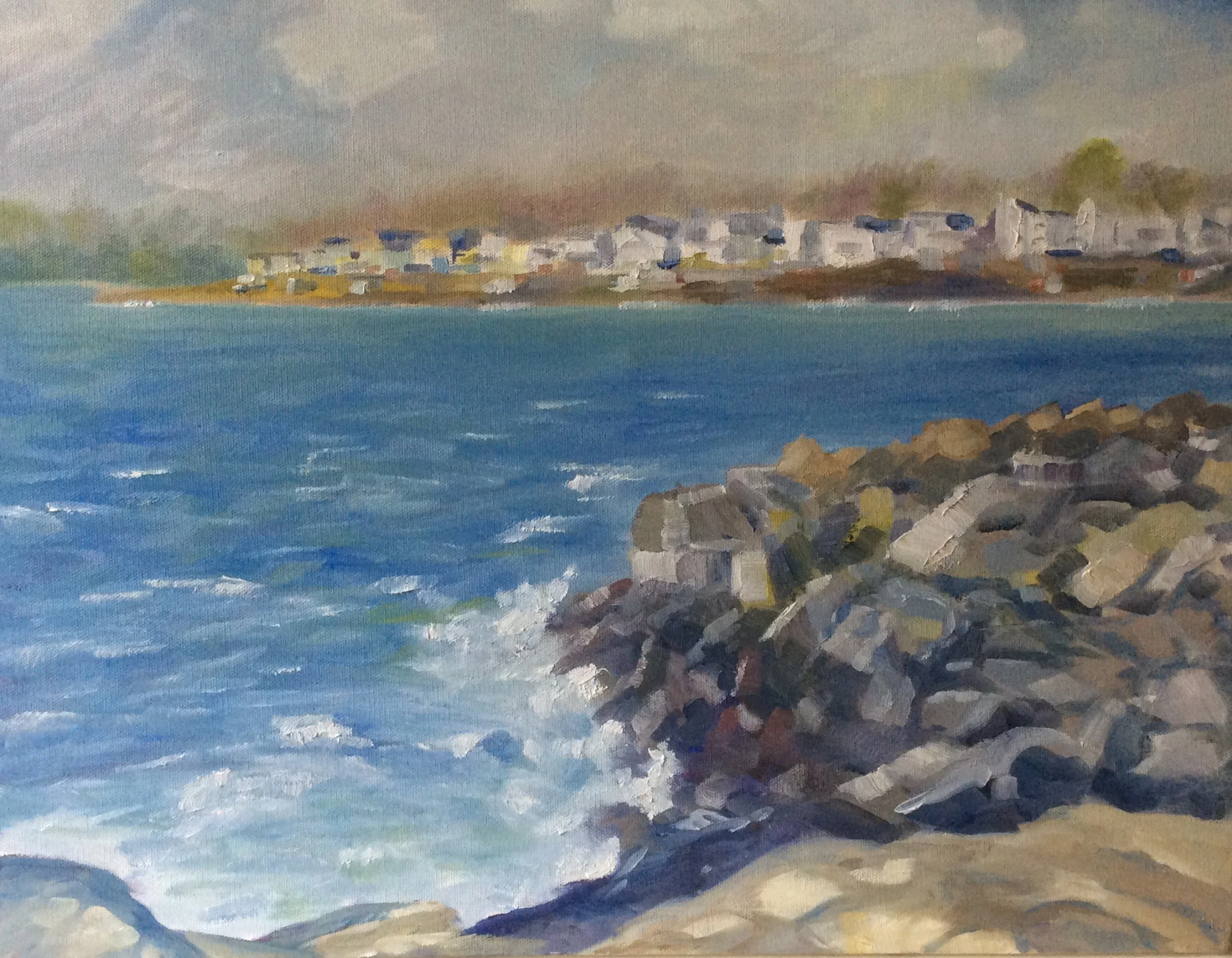   Break in the Southeaster   Oil 16 x 20   