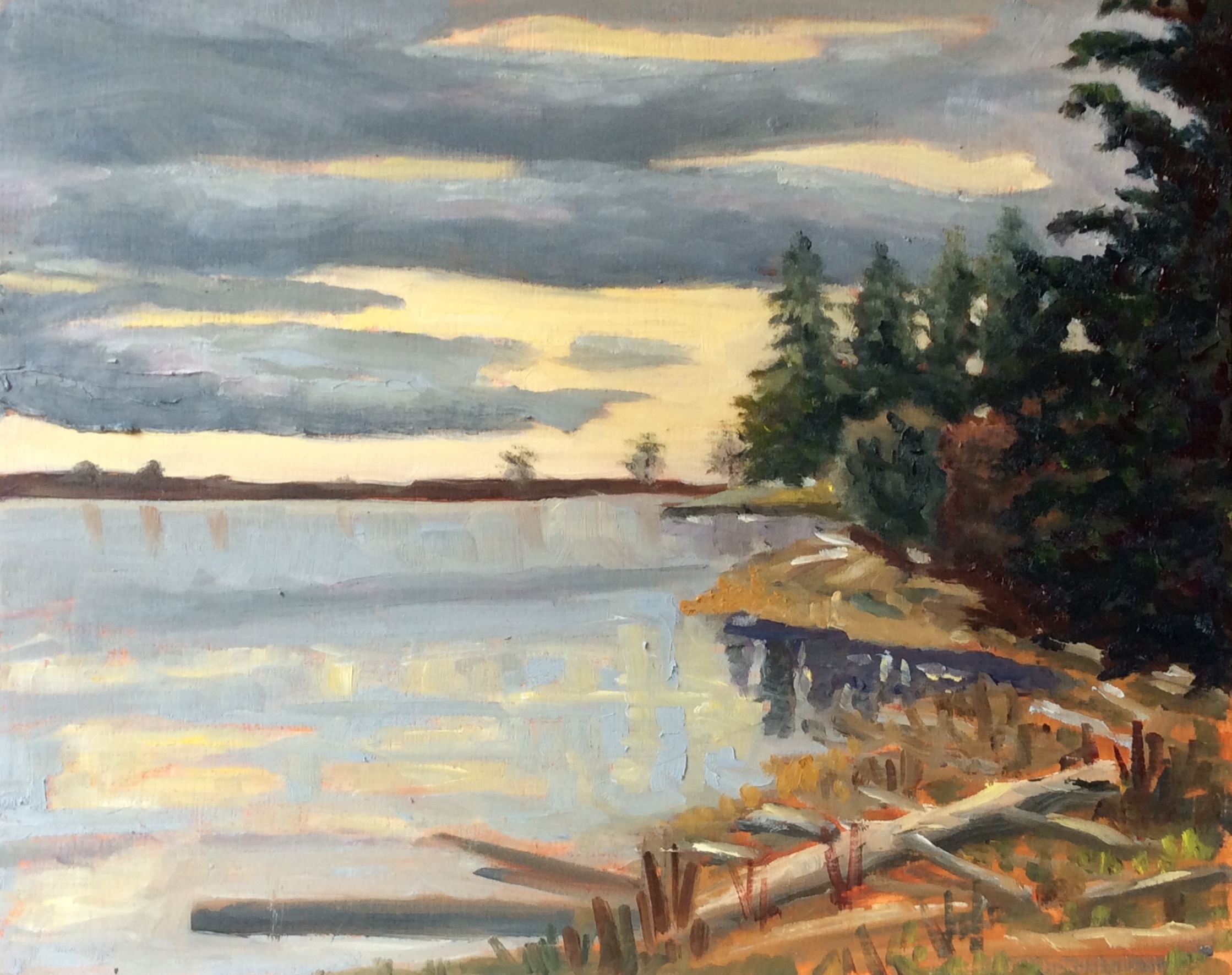 Morning Lagoon Oil 8 x 10