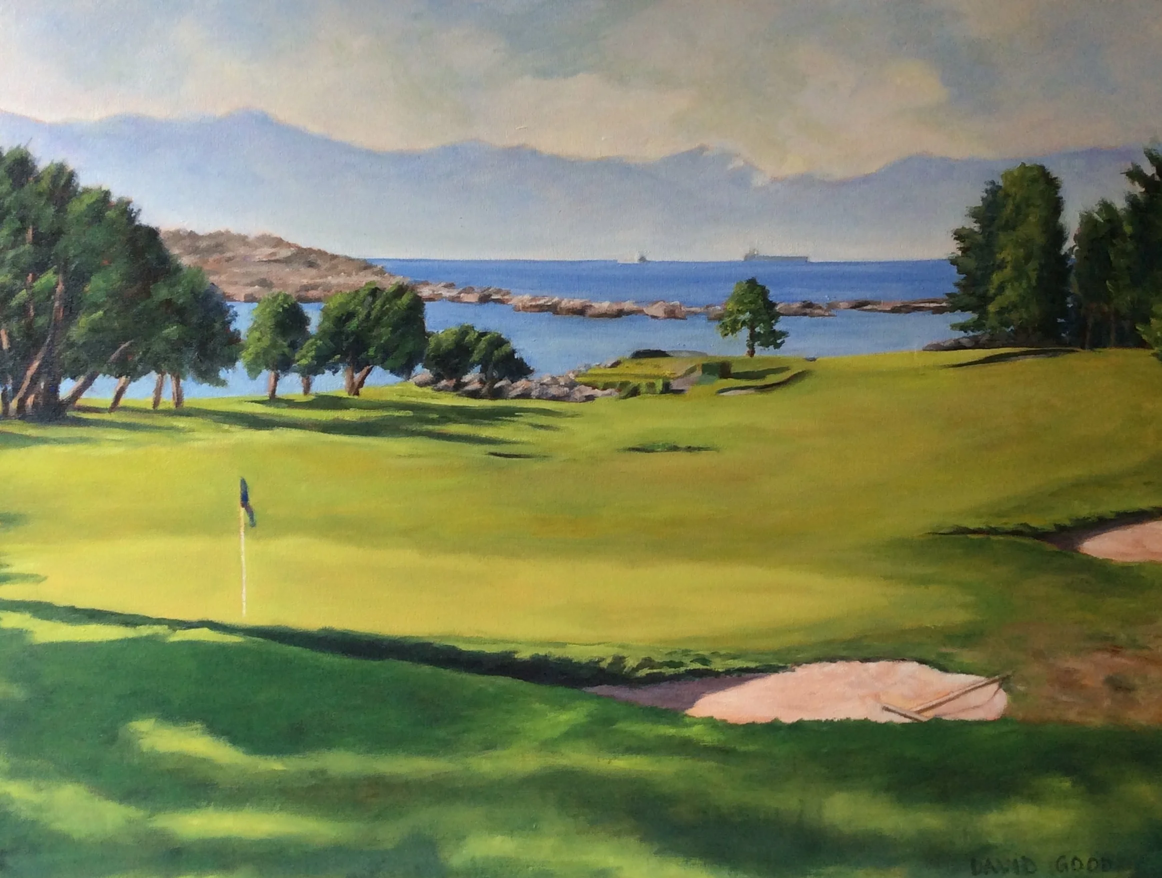   Third, Fourth and Fifth (SOLD)   Oil 18 x 24 