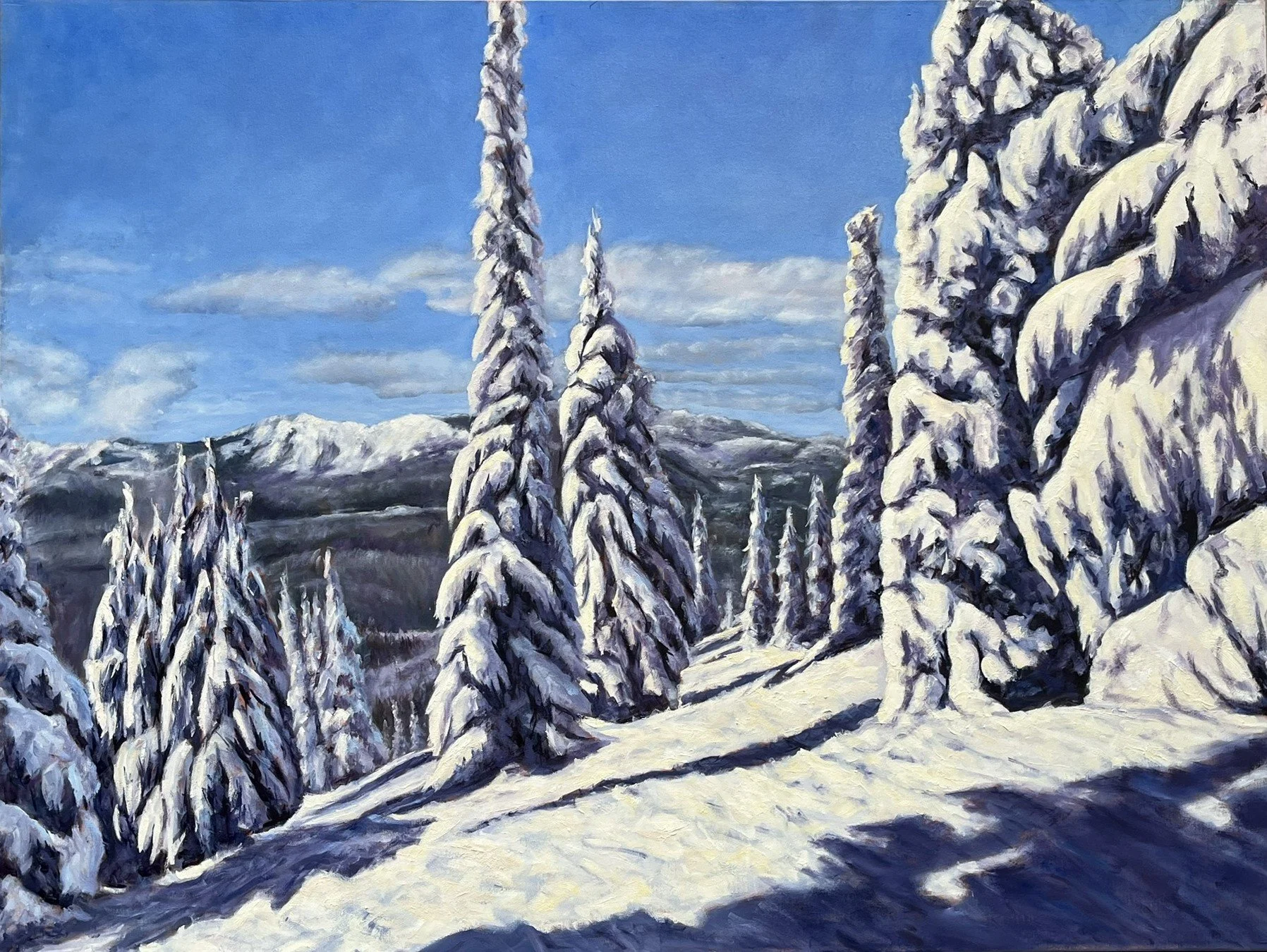 Mid Morning Powder -- Schum's Glades, Mount Washington
