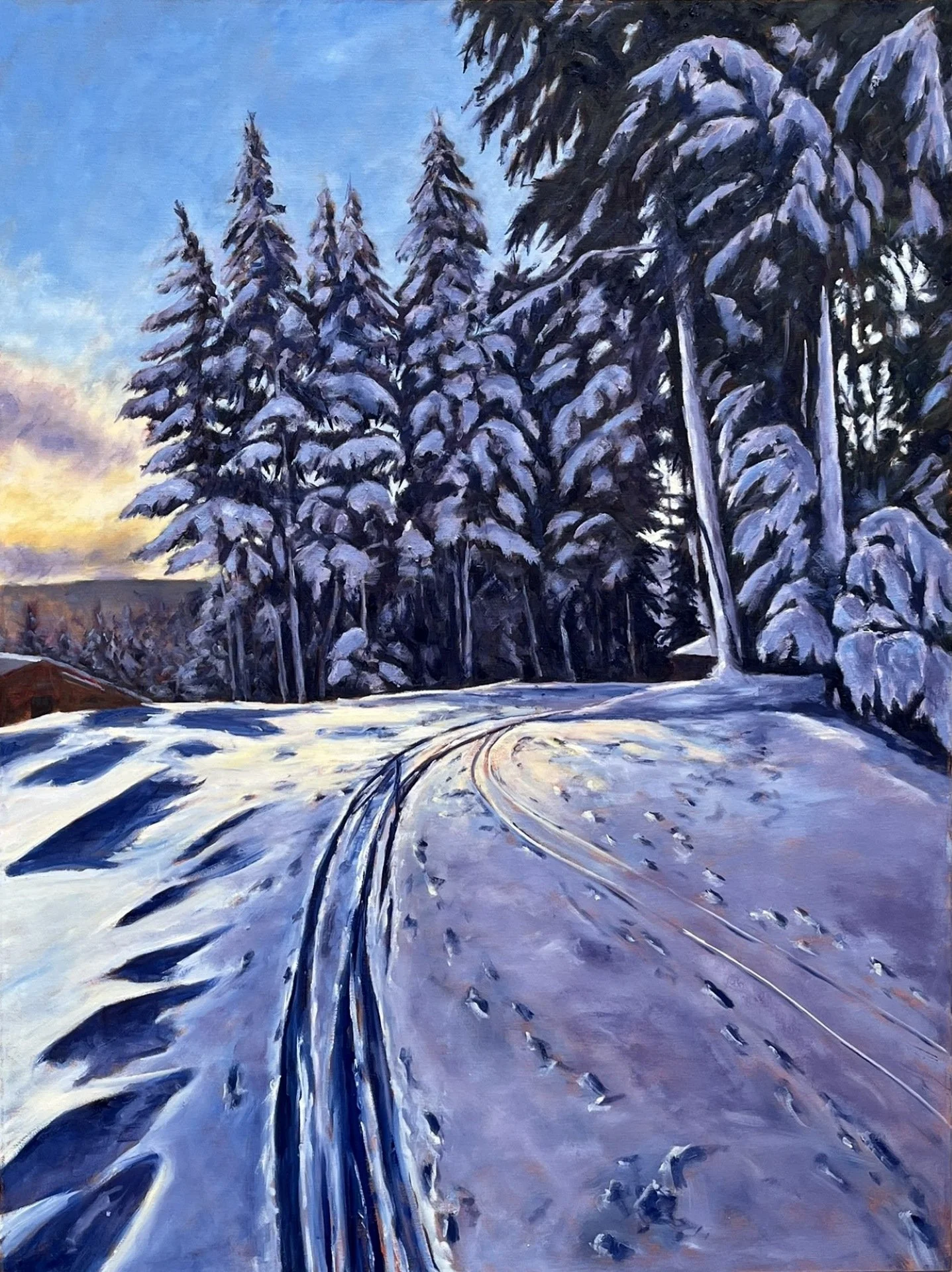 Late Afternoon Cross Country -- West Passage, Mount Washington