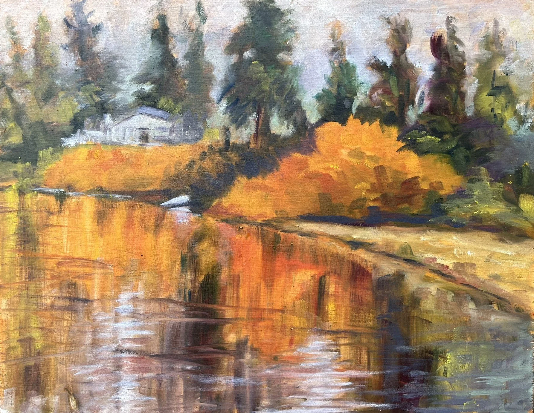 Misty Orange -- Albert Head Lagoon