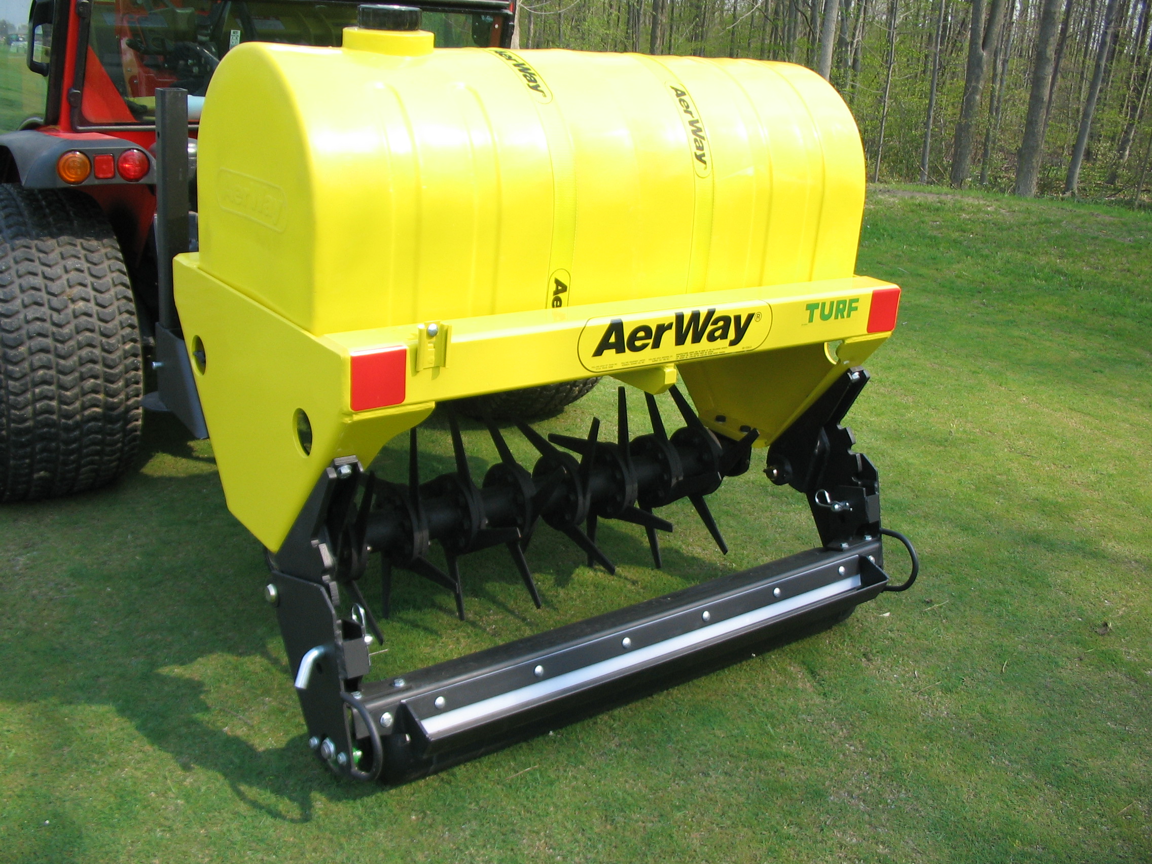 Aerway 3 point hitch turf aeration