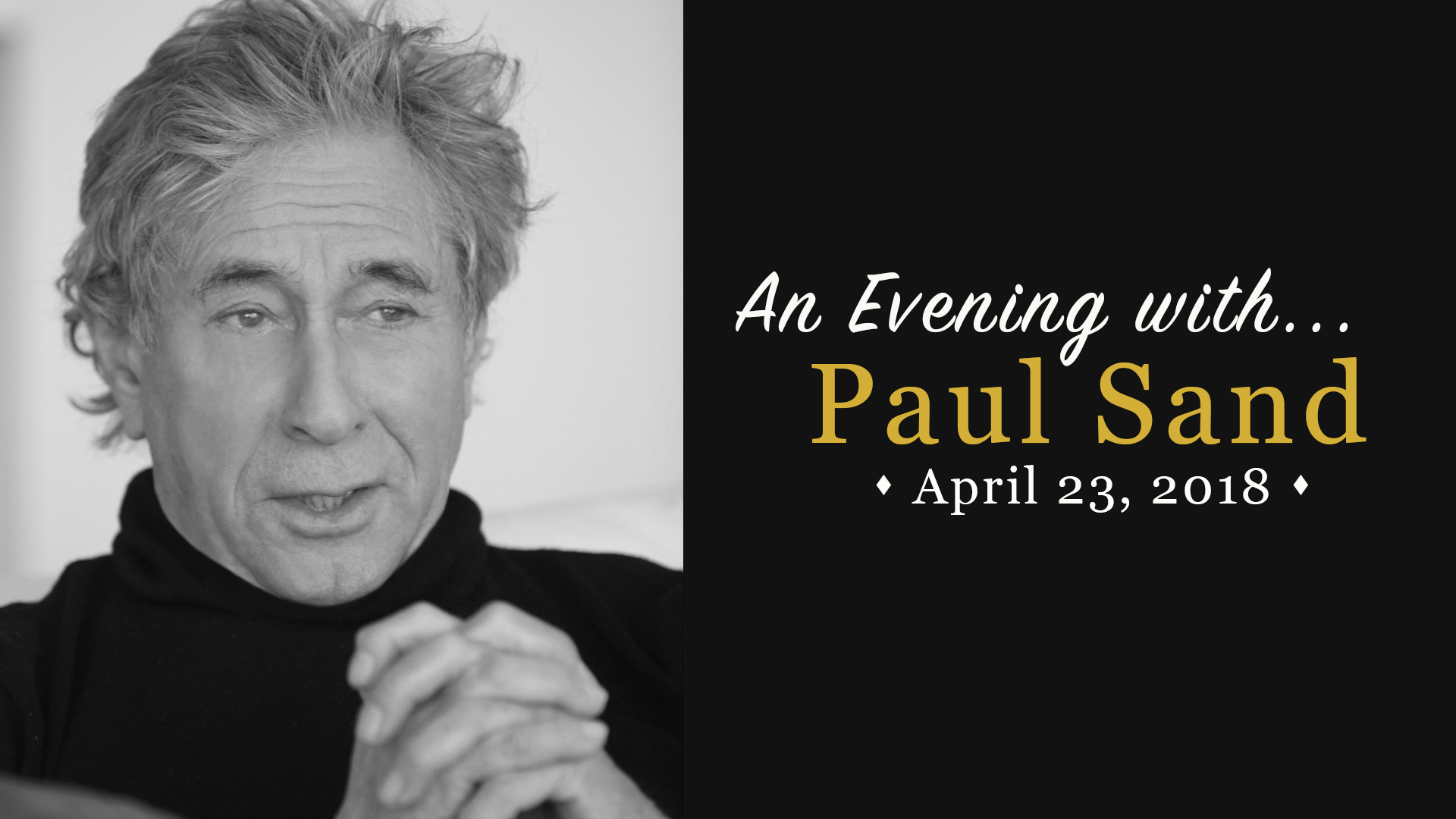 An Evening With Paul Sand banner.png