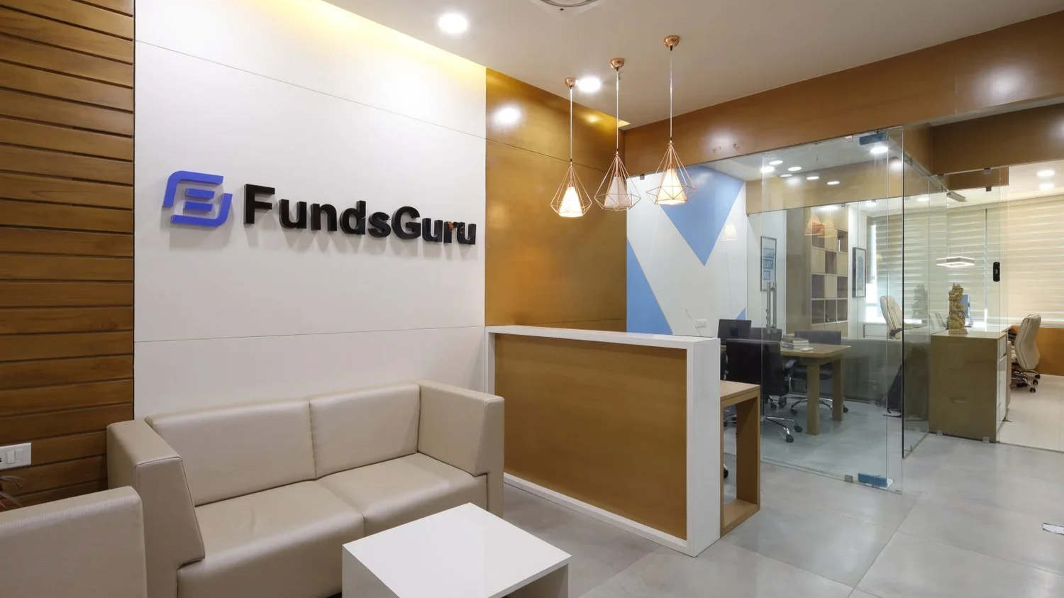 Minimal Office Interior Design at Monday Heights, S.G. Road, Ahmedabad.