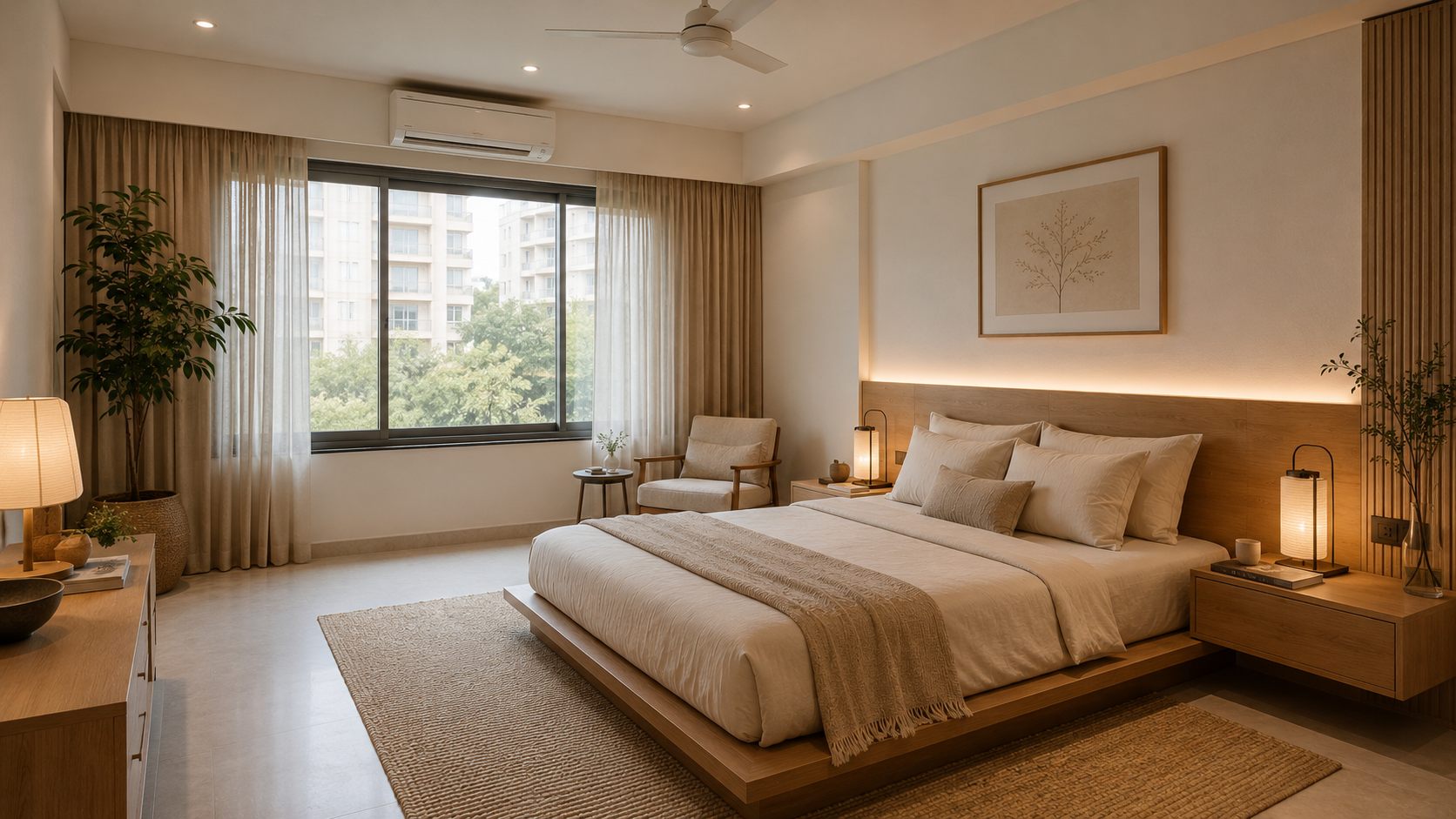 Japandi bedroom decor ideas for couples