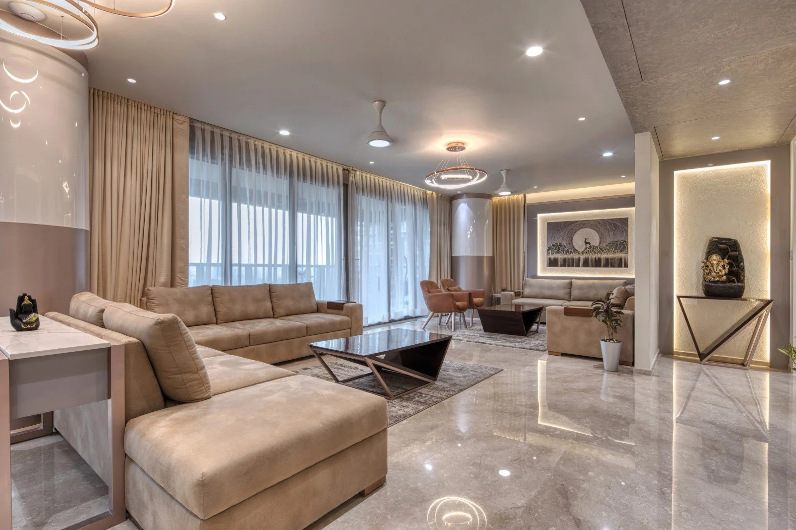 Living room interior design Ahmedabad