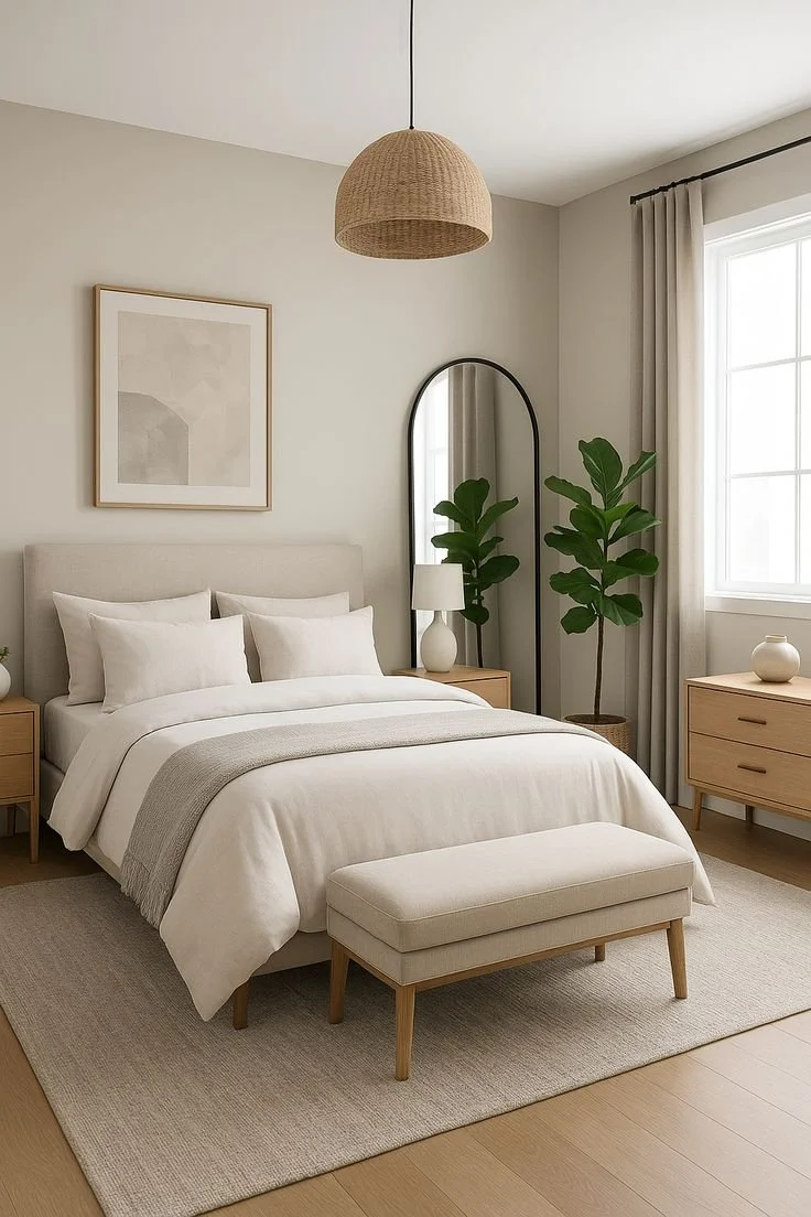 Cozy Neutral Bedroom for couples