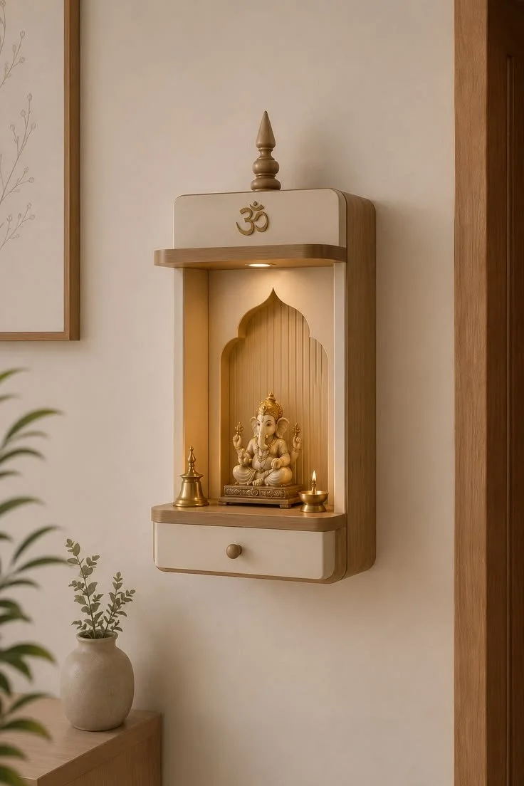 small Wall-mounted mandir
