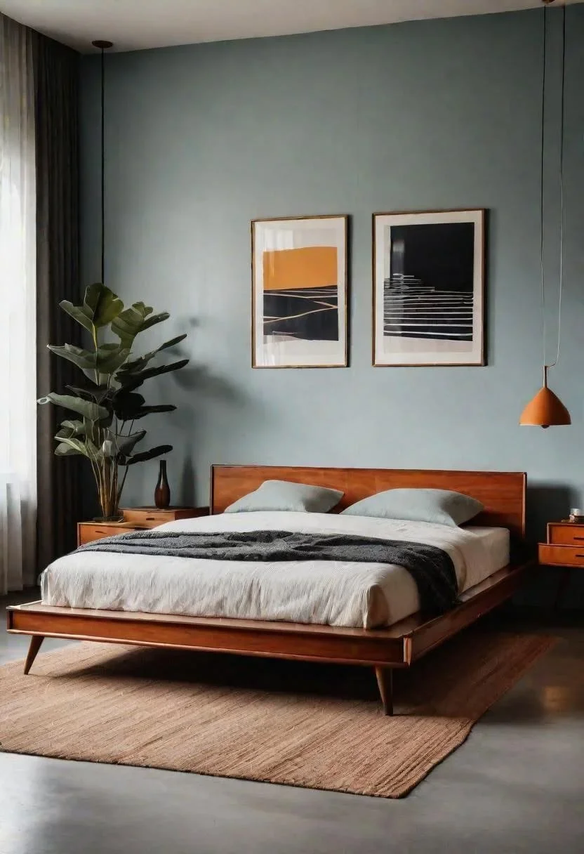 Mid-Century Modern Bedroom decor for couples