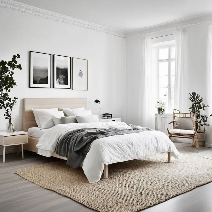 Scandinavian Bedroom decor for couples
